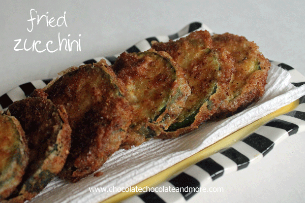 Fried Zucchini-straight from the garden to the frying pan to the table to your tummy!
