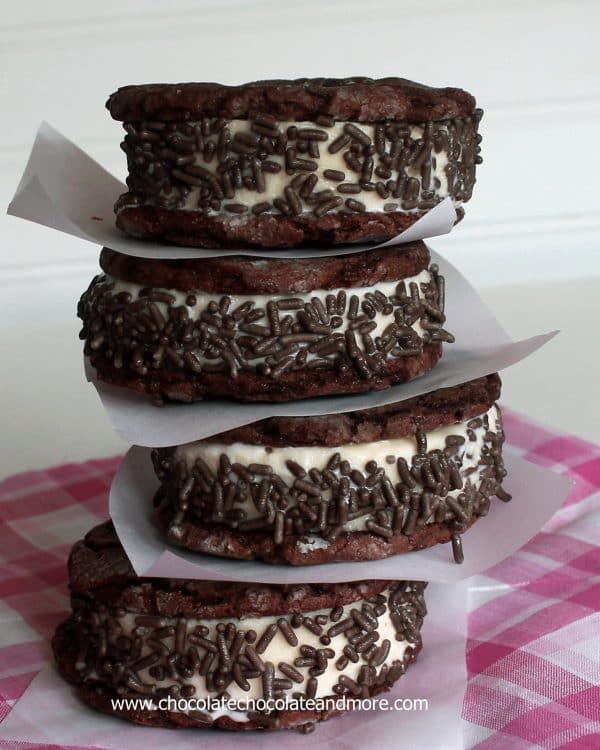 Homemade Ice Cream Sandwiches, better than anything you can buy from the store, especially when the cookie is made from scratch!