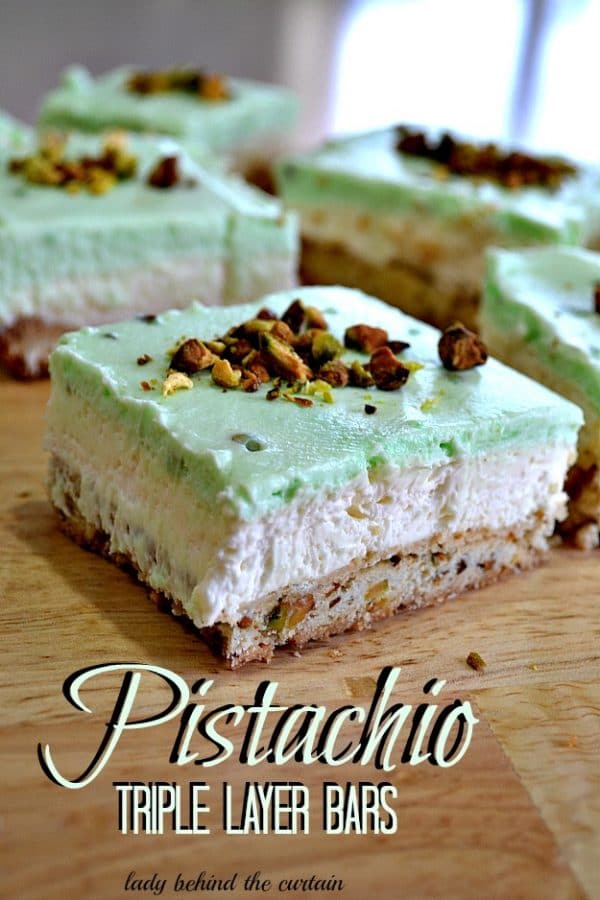 Lady-Behind-The-Curtain-Pistachio-Triple-Layer-Bars-featured at Thursday's Treasures