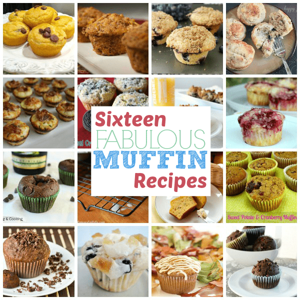 16 Muffin Recipes from This Gal Cooks featured at Thusday's Treasures
