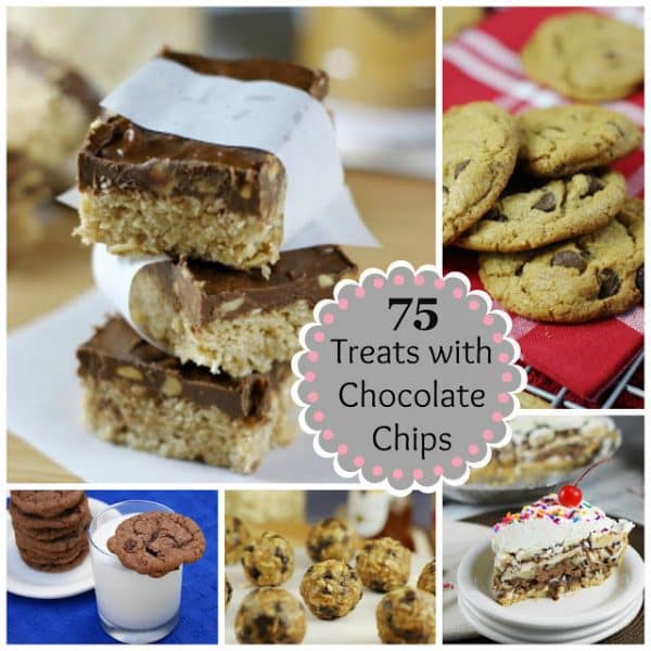 75 Treats with Chocolate Chips Round-Up from the Kitchen is my Playground featured at Thursday's Treasures