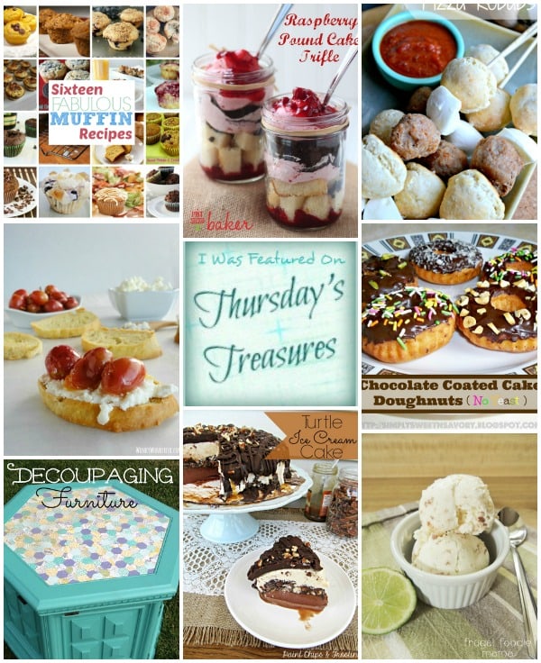 Thursday's Treasures Link Party hosted by ChocolateChocolateandmore.com