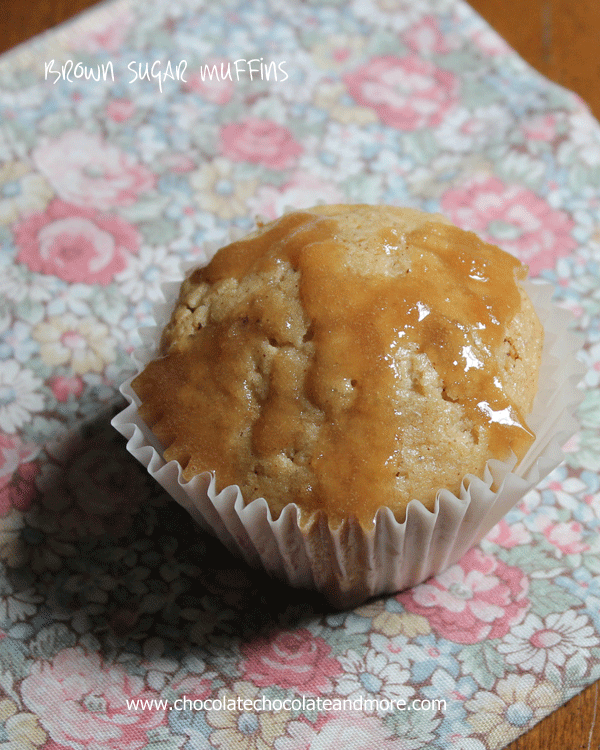 Brown Sugar Muffins-made with brown butter and cinnamon, then topped with a brown sugar glaze, these muffins will melt in your Mouth!