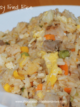 Easy Fried Rice-perfect for using up leftovers or just make it because you love Fried Rice!