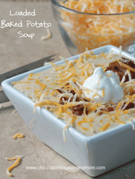 Loaded Baked Potato Soup-perfect for a chilly day.
