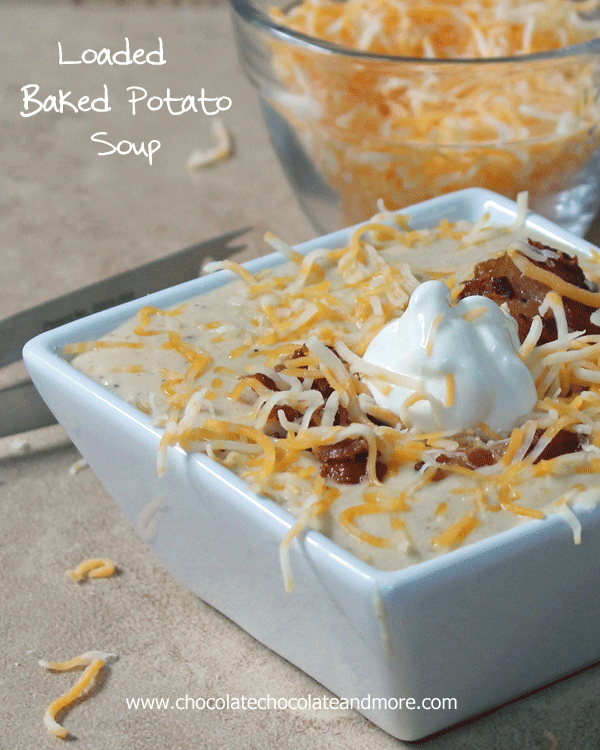 Loaded Baked Potato Soup-perfect for a chilly day.