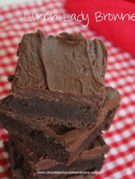 Lunch Lady Brownies-gotta love that frosting!