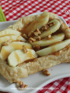 Apple Cheesecake Tarts from www.ChocolateChocolateandmore.com