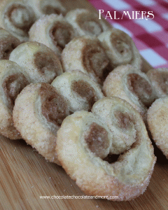 Easy Palmiers from www.ChocolateChocolateandmore.com