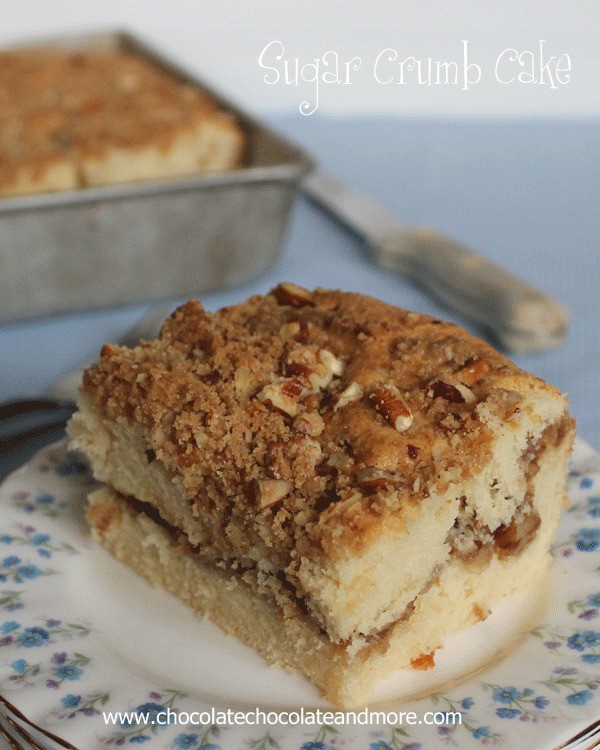 Sugar Crumb Cake-this coffee cake is great for breakfast or dessert!
