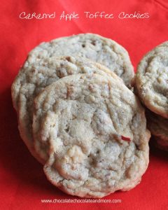 Caramel Apple Toffee Cookies