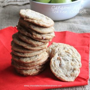 Caramel Apple Toffee Cookies