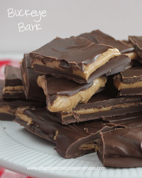 Buckeye Bark-the amazing flavor combination of chocolate and peanut butter without all the work!