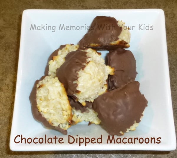 Chocolate Dipper Macaroons