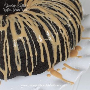 Chocolate Kahlua Coffee Pound Cake-This triple threat cake will be the perfect ending to any dinner party.