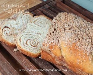 Cinnamon Swirl Twisted Bread-you won't believe how easy this bread is to make!