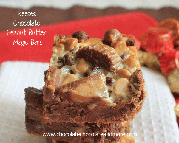 Reeses Chocolate Peanut Butter Magic Bars