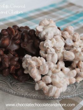 Chocolate Covered Peanut Clusters-the easiest chocolate treat you'll ever make!