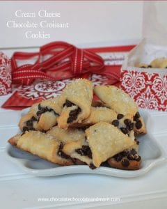 Cream Cheese Chocolate Croissant Cookies-perfect for gift giving!