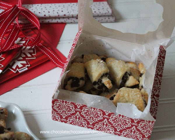 Cream Cheese Chocolate Croissant Cookies-perfect for gift giving!