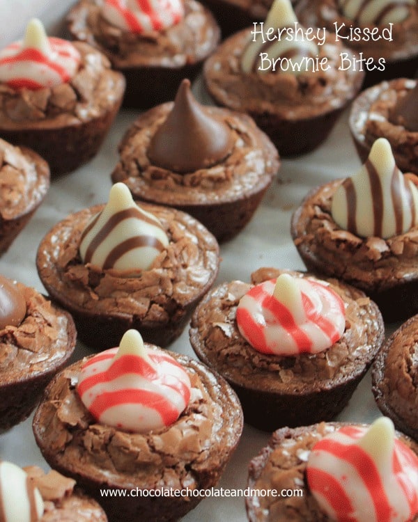 Hershey Kissed Brownie Bites - Chocolate Chocolate and More!
