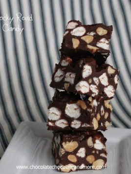 Microwave Rocky Road Candy-Peanuts marshmallows and Chocolate, how can it be wrong?