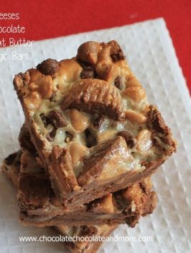 Because you can never have too much Peanut Butter and Chocolate-Reese's Chocolate Peanut Butter Magic Bars!
