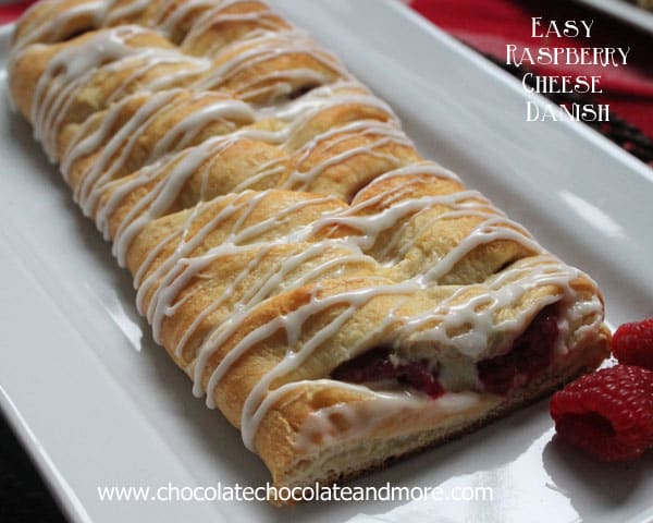 Easy Braided Raspberry Cheese Danish-use your favorite fruit and surprise your family with this easy to make Braided danish!