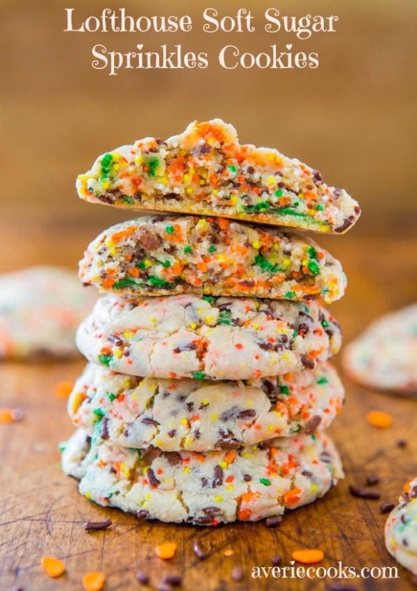 Lofthouse Soft Sugar Sprinkle Cookies-50 Cookie Recipes to Fill Your Cookie Jar | www.chocolatechocolateandmore.com