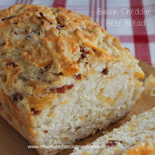 Bacon Cheddar Beer Bread-The addition of Bacon and Cheddar to this bread takes it over the top!