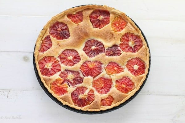 Blood Orange Almond Tart