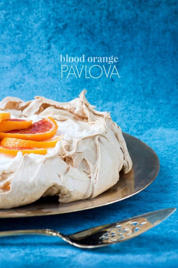 Blood Orange Pavlova