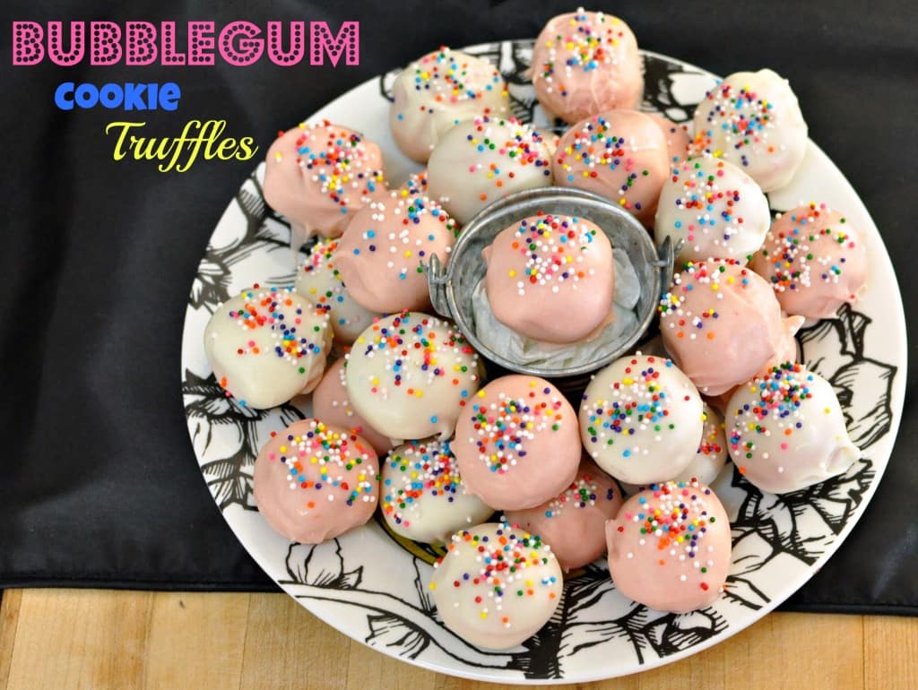 50 Pastel Desserts for Spring: Bubble Gum Cookie Truffles