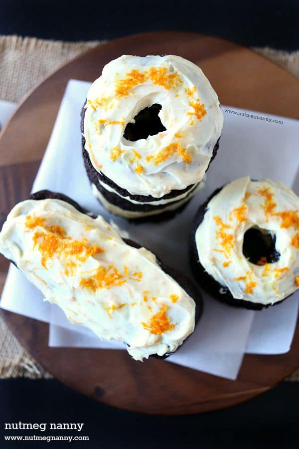 Chocolate Orange Baked Doughnuts