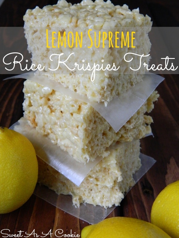 Lemon Supreme Rice Krispies Treats