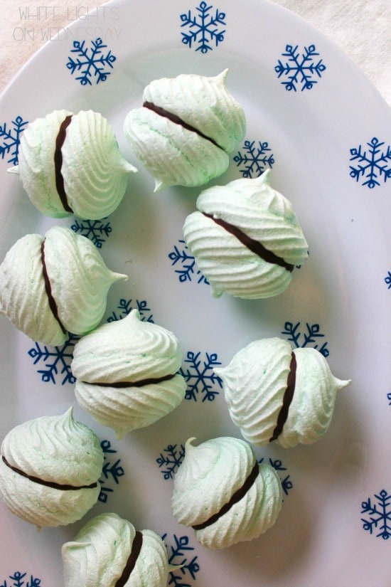 50 Pastel Desserts for Spring: Mint Meringue Kisses