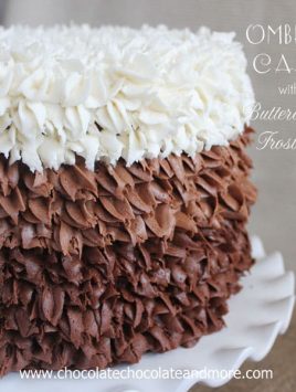 Vanilla and Chocolate layers come together in this Hombre Cake with Buttercream Frosting inspired by Surprise Inside Cakes