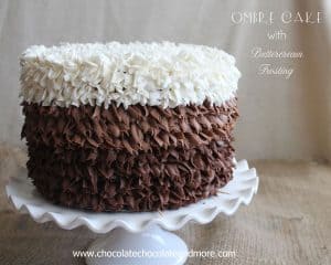 Vanilla and Chocolate layers come together in this Hombre Cake with Buttercream Frosting inspired by Surprise Inside Cakes