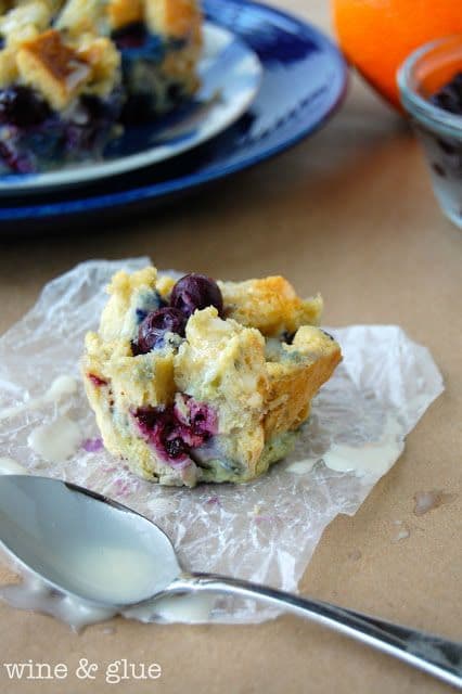 Orange Blueberry Fruffins {French Toast Muffins}