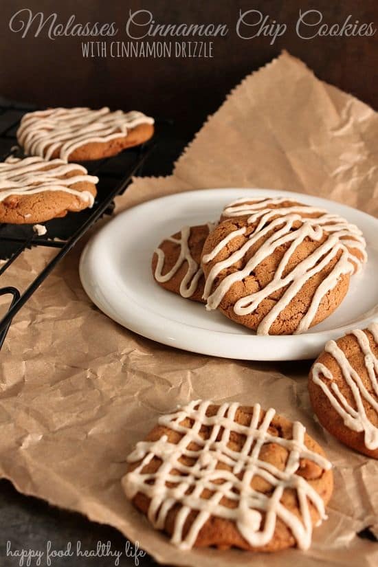 Molasses Cinnamon Chip Cookies-50 Cookie Recipes to Fill Your Cookie Jar | www.chocolatechocolateandmore.com