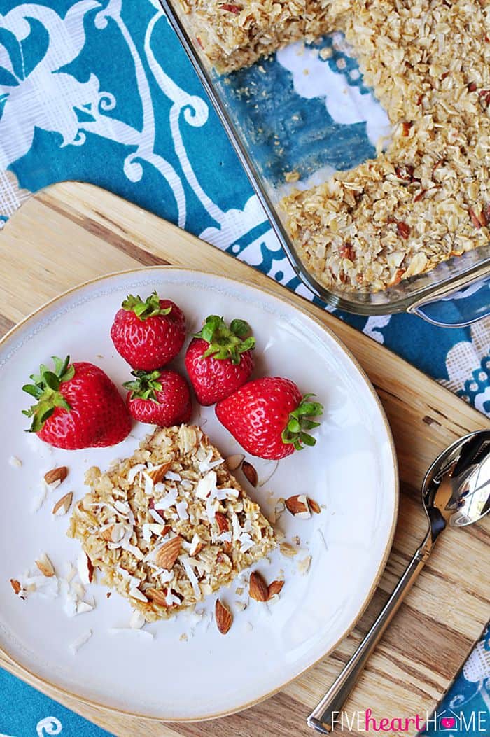 50 Easy to Make Breakfast Recipes: Coconut Almond Baked Oatmeal
