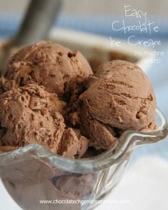 Easy Chocolate Ice Cream, no machine needed!