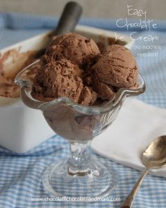 Easy Chocolate Ice Cream-no machine needed!