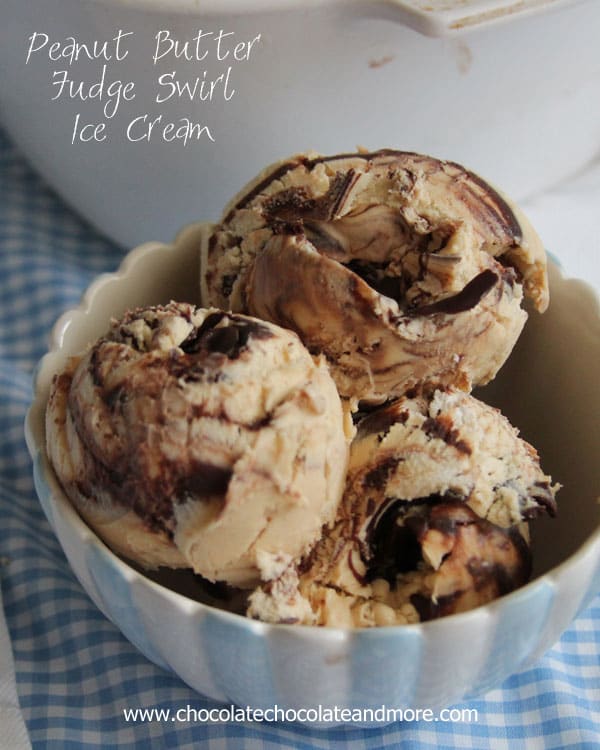 Peanut Butter Fudge Swirl Ice Cream - Chocolate Chocolate and More!