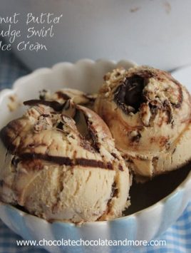 Peanut Butter Fudge Swirl Ice Cream-no machine needed!