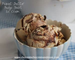 Peanut Butter Fudge Swirl Ice Cream-no machine needed!