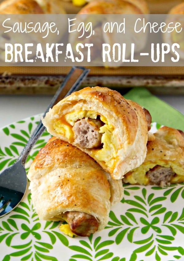 50 Easy to Make Breakfast Recipes: Sausage, Egg, and Cheese Breakfast Roll Ups