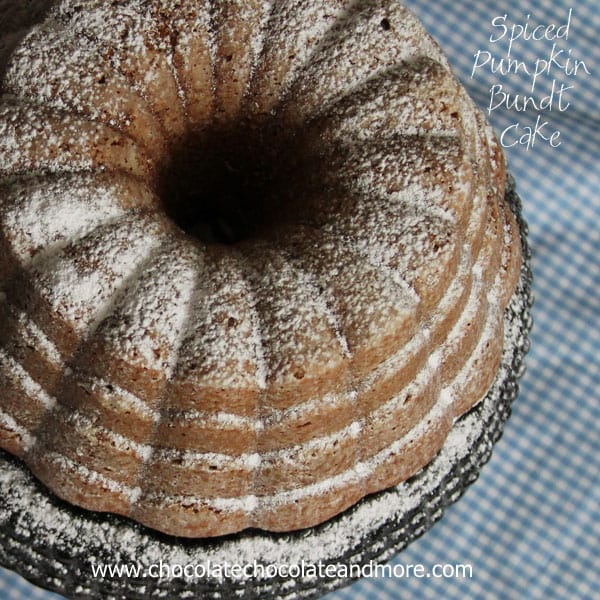 Spiced Pumpkin Bundt Cake-the blend of spices and pumpkin come together to create this flavorful cake!