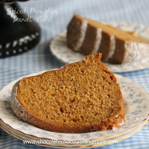 Spiced Pumpkin Bundt Cake-the blend of spices and pumpkin come together to create this flavorful cake!