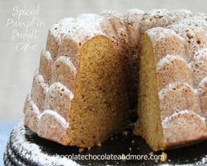 Spiced Pumpkin Bundt Cake-the blend of spices and pumpkin come together to create this flavorful cake!